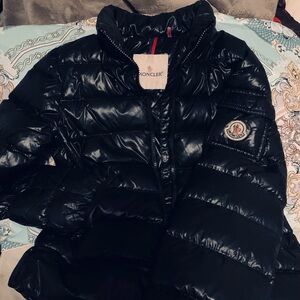 Kids Moncler Black Puffer Jacket